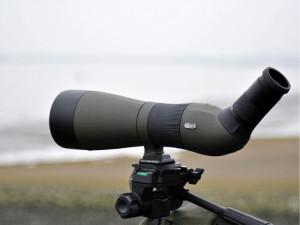 spotting scope near the sea