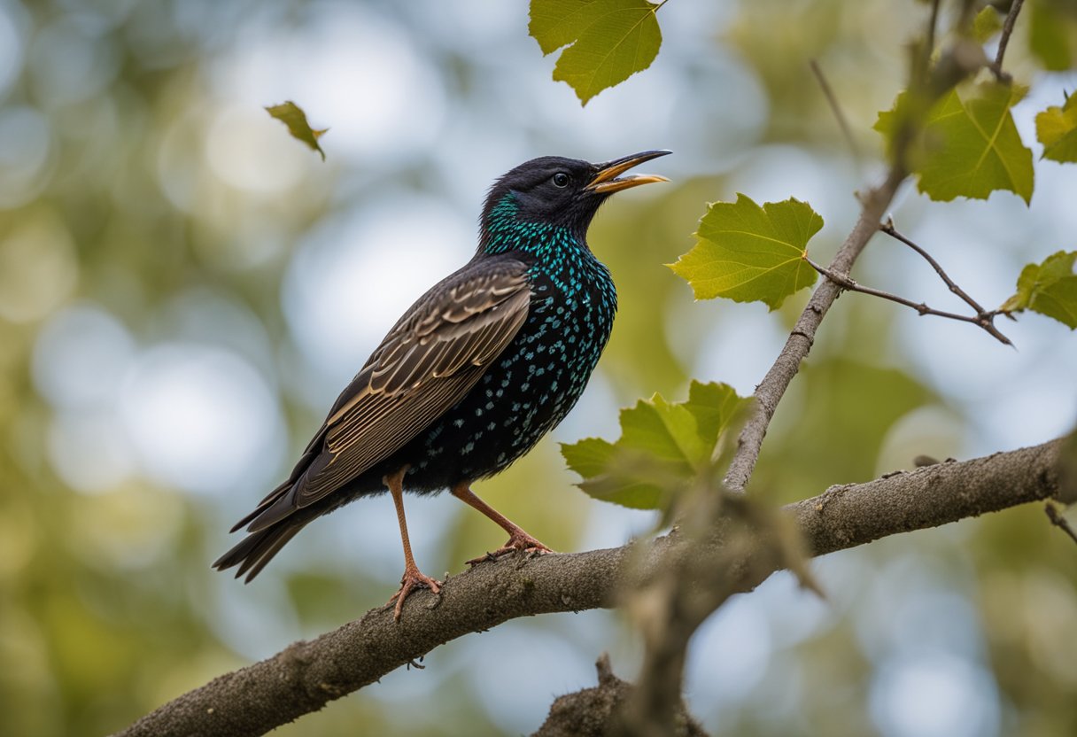 baby starling on a branch - featured image