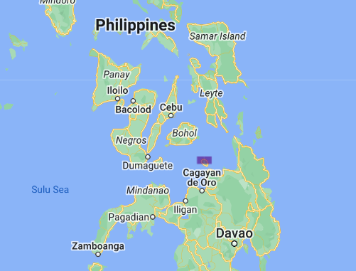 Map of Camiguin Island