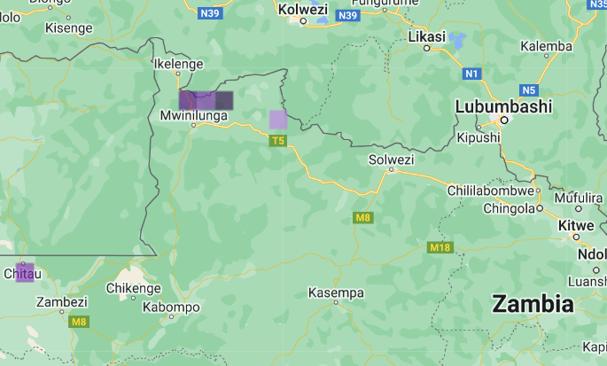 Map of Central Africa.
