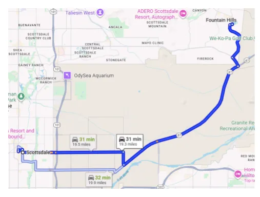 Arizona Fountain Hills Park Directions
