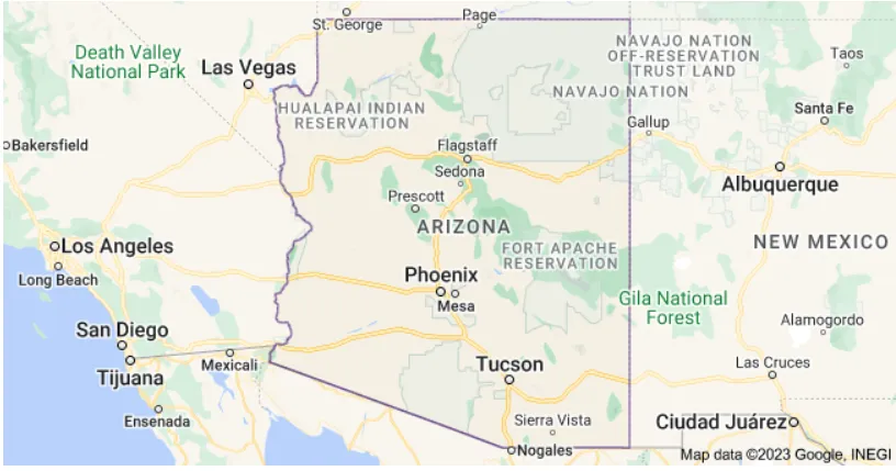 Arizona Map