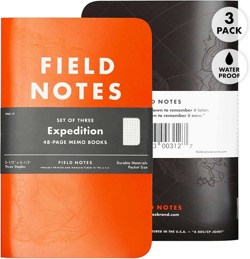 All weather field notebooks.