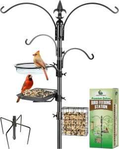 Gray Bunny Bird Feeder