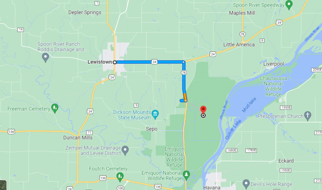 Illinois Emiquon Preserve Directions