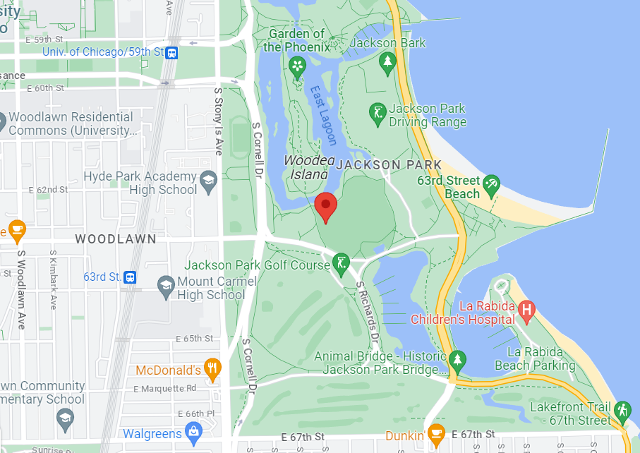 Illinois Jackson Park, Chicago Map