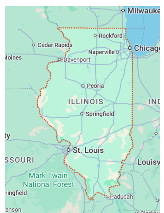 Illinois State Map