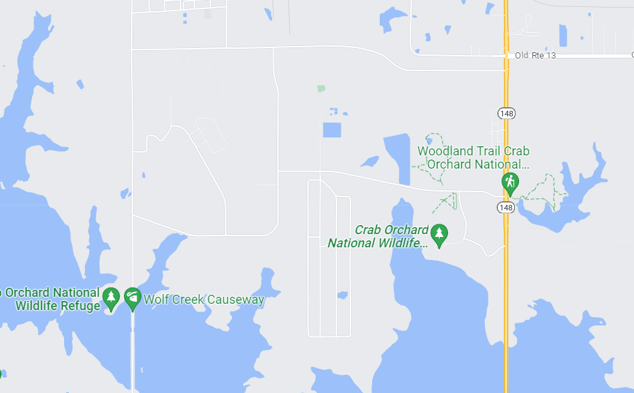 Illnois Crab Orchard Map