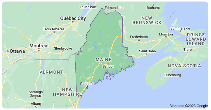 Map of Maine