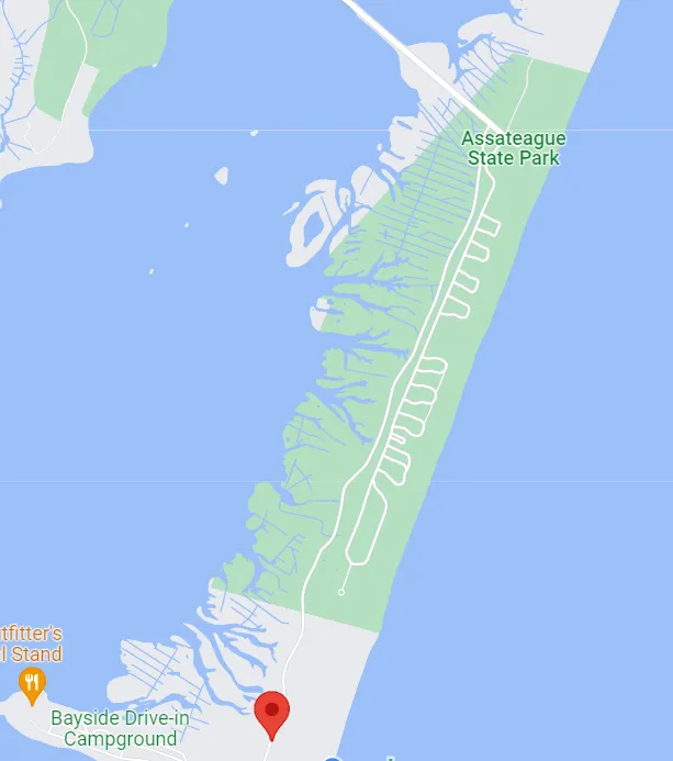 Maryland Assateague Island National Seashore Map