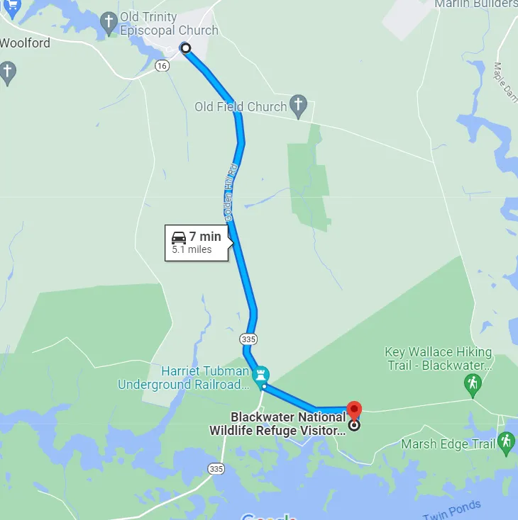 Maryland Blackwater NWR Directions