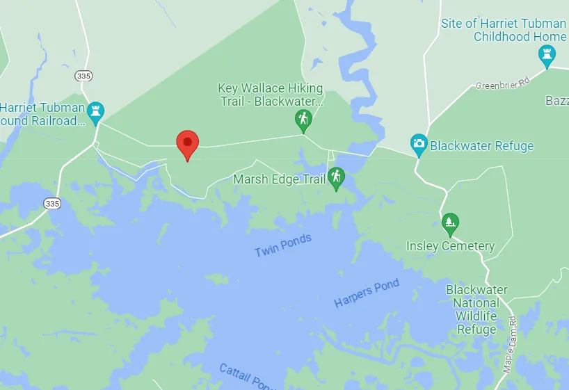 Maryland Blackwater NWR Map