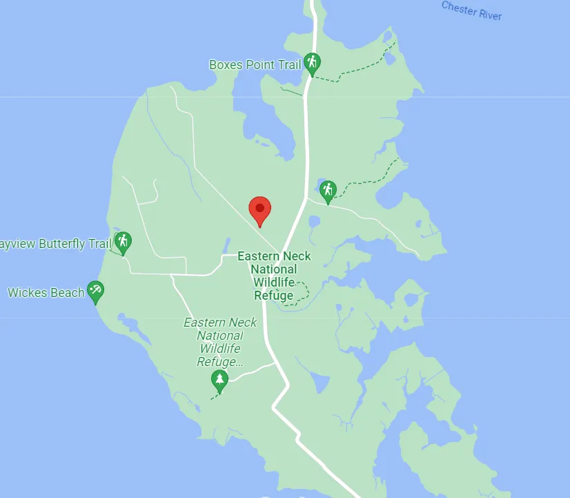 Maryland Eastern Neck NWR Map