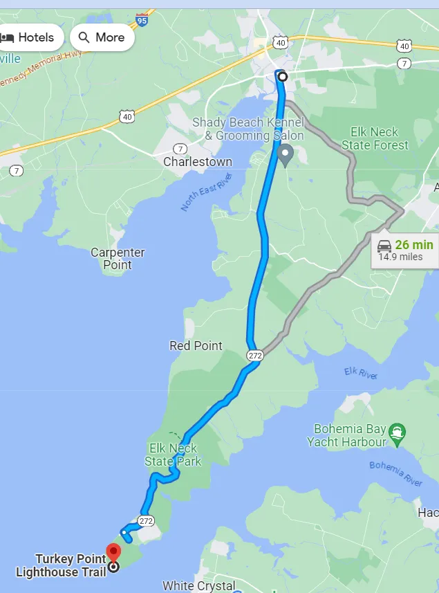 Maryland Elk Neck State Park Directions