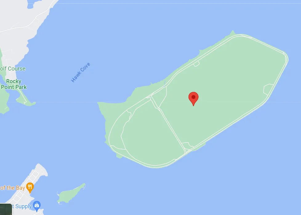 Maryland Hart-Miller Island Map