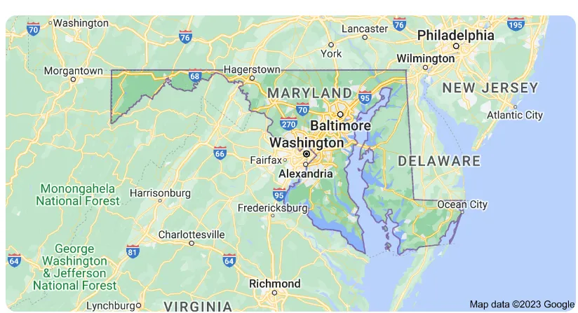 Maryland Map