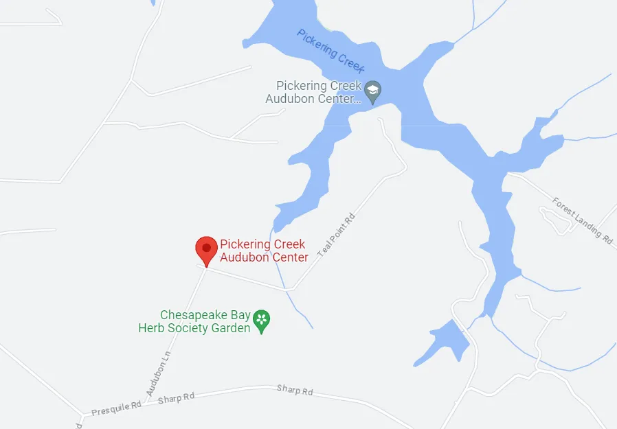 Maryland Pickering Creek Audubon Center Map