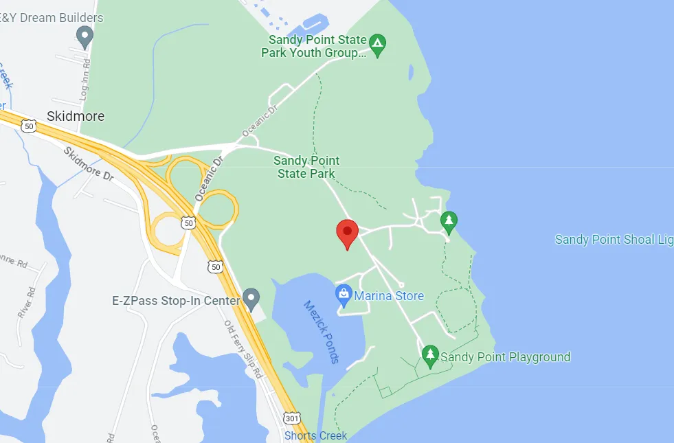 Maryland Sandy Point State Park Map