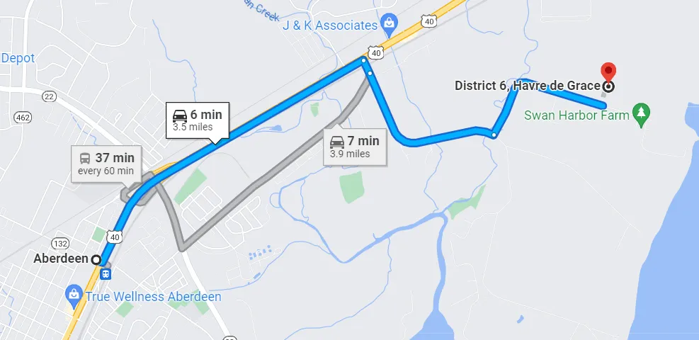 Maryland Swan Harbor Farm Directions