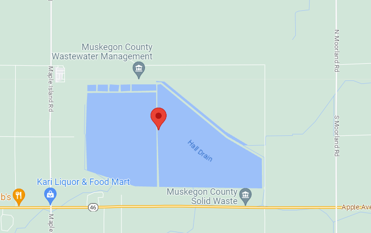 Michigan Muskegon Wastewater Plant Map
