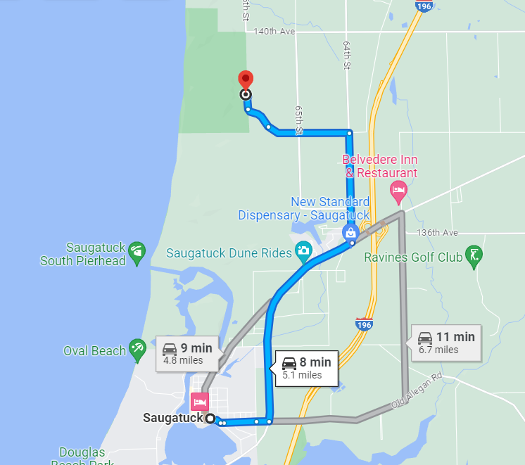 Michigan Saugatuck Dunes State Park Directions