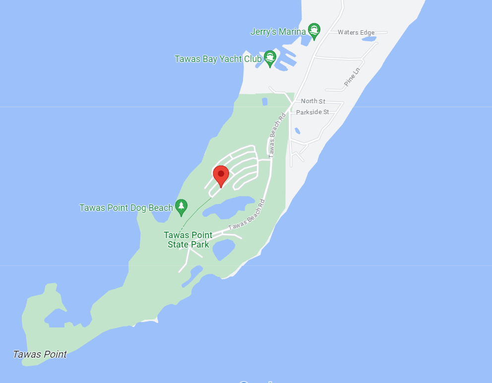 Michigan Tawas Point SP Map