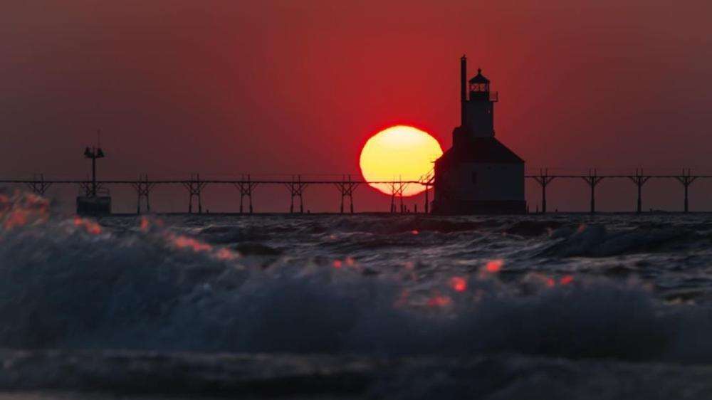 Michigan Tiscornia Park Scene