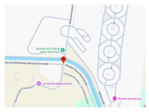 Texas Bentsen-Rio Grande Valley State Park Map