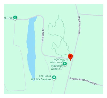 Texas Laguna Atascosa NWR Map