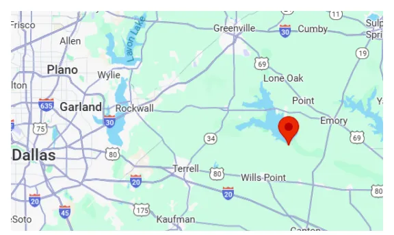 Texas Lake Tawakoni Dam Directions