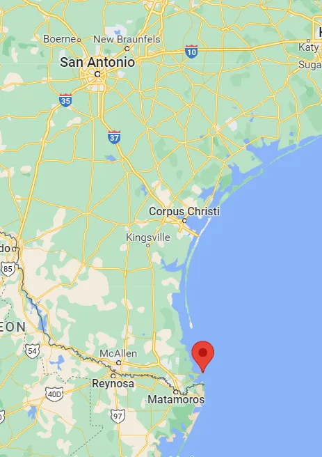 Texas South Padre Island Map