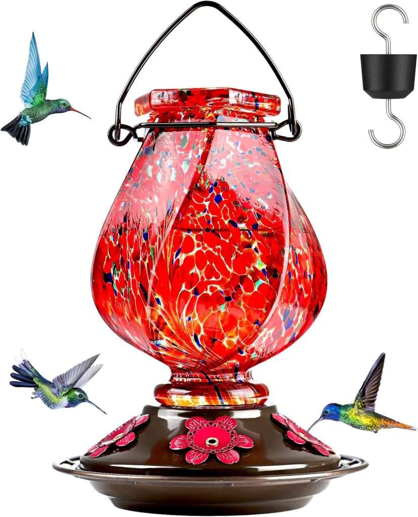 BOLITE 18001 Glass Hummingbird Feeder