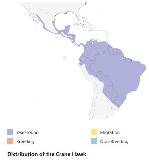 Crane Hawk Range Map