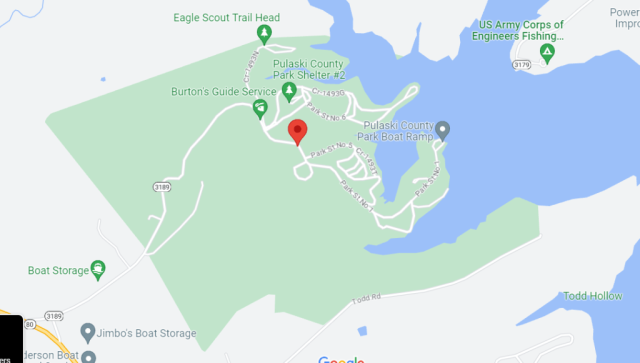 Kentucky Pulaski County Park Map