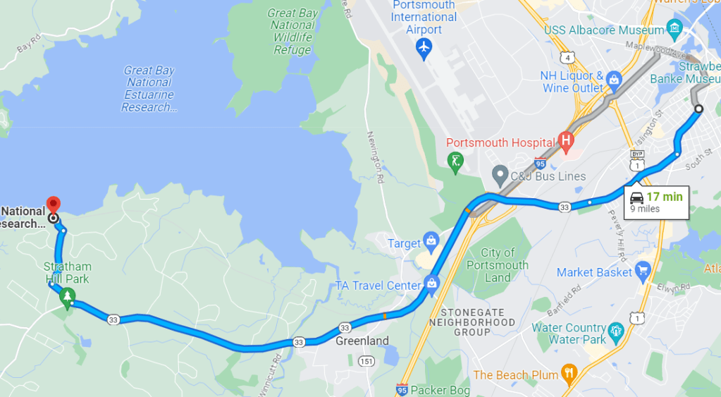 New Hampshire Great Bay Discovery Center Directions