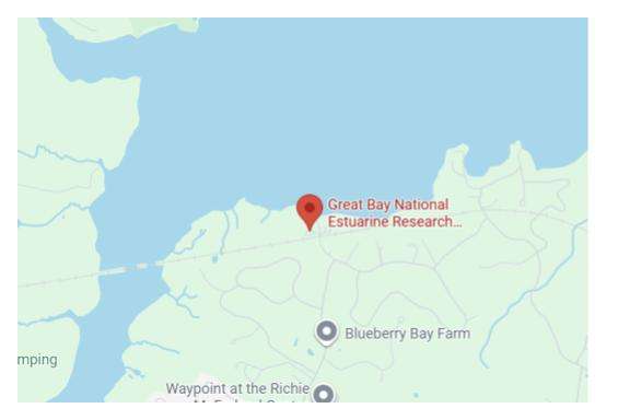 New Hampshire Great Bay Discovery Center Map