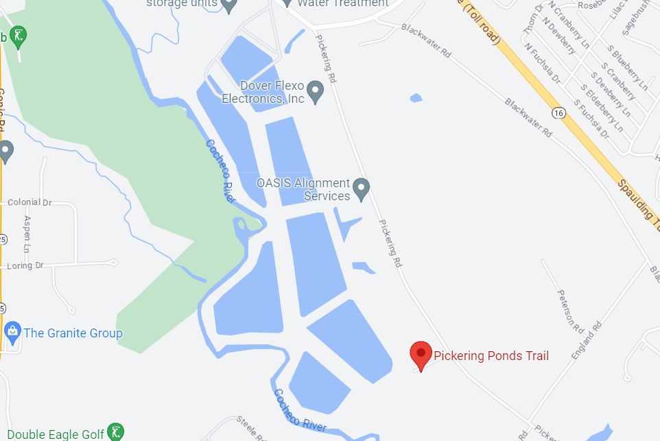 New Hampshire Pickering Ponds, Rochester Map