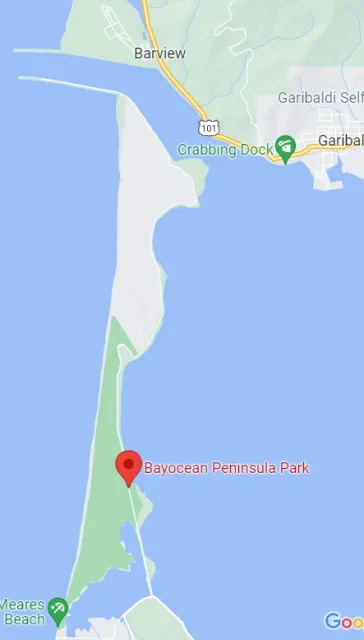 Oregon Bayocean Spit Map