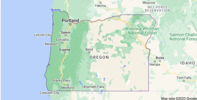 Oregon Map