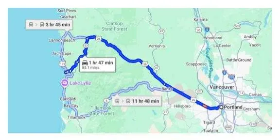 Oregon Nehalem Bay State Park Directions