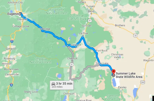 Oregon Summer Lake Wildlife Area Directions