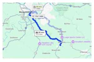 West Virginia Fairfax Pond-Rehe WMA Directions