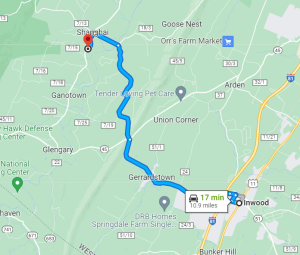 West Virginia Stauffer's Marsh Nature Preserve Directions