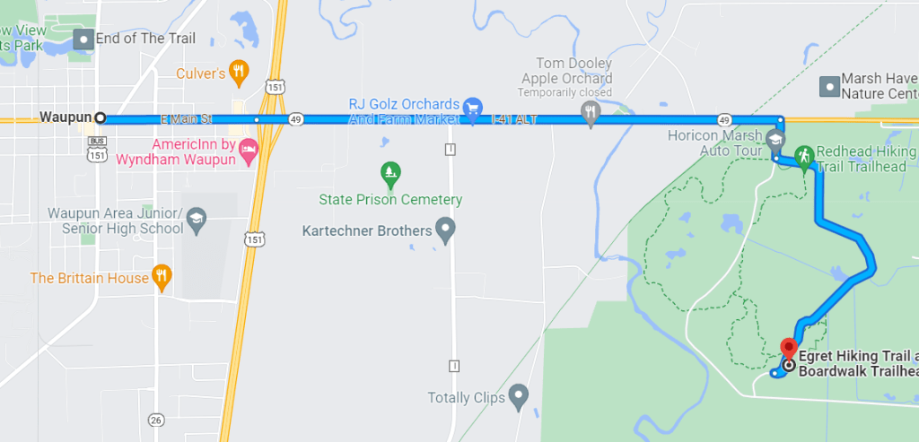 Wisconsin Horicon NWR Directions