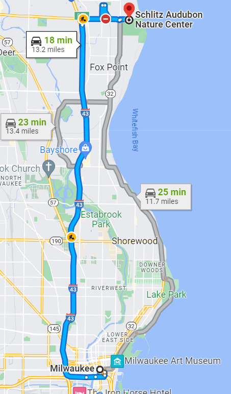 Wisconsin Schlitz Audubon Nature Center Directions