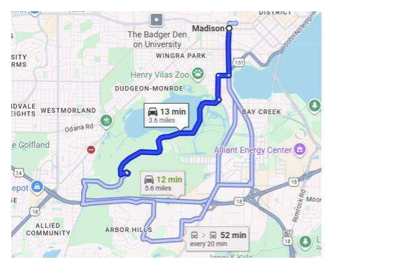 Wisconsin UW Madison Arboretum Directions