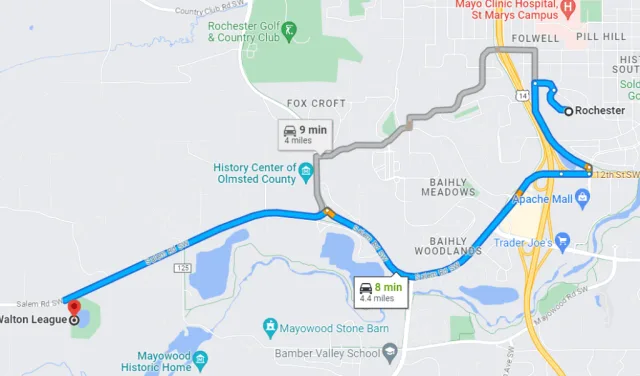 Minnesota Izaak Walton Wetlands Directions