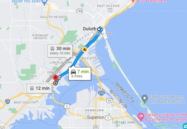 Minnesota West Duluth Map