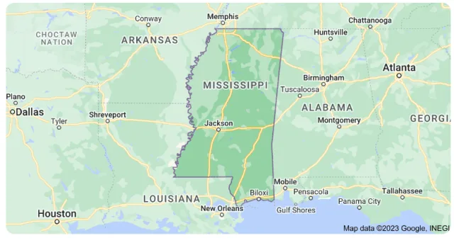 Mississippi Map
