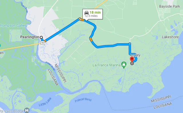 Mississippi Ansley Preserve Map